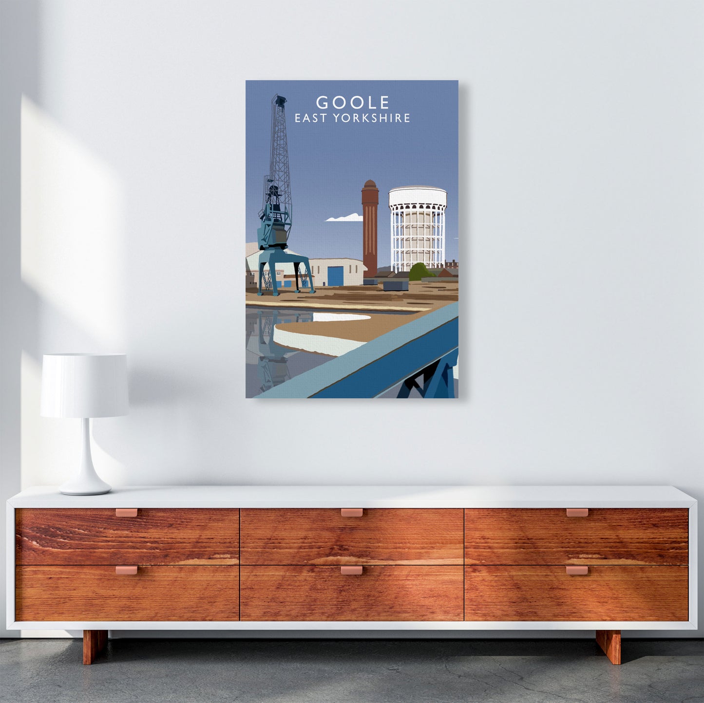 Goole East Yorkshire Art Print by Richard O'Neill A1 Canvas