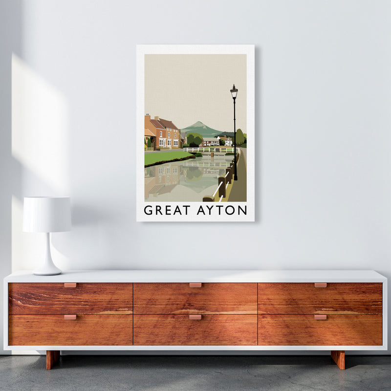 Great Ayton Portrait by Richard O'Neill A1 Canvas