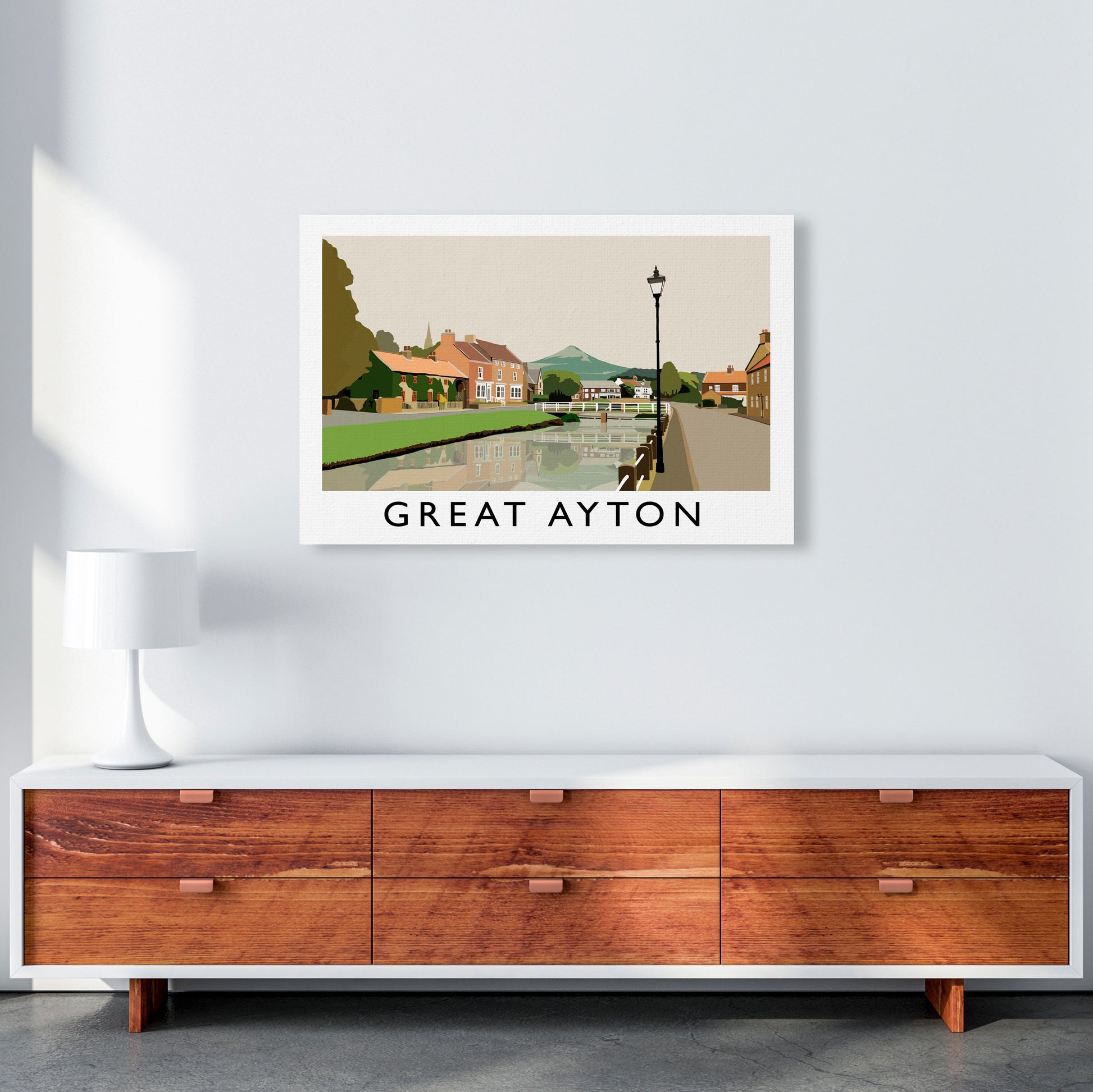 Great Ayton by Richard O'Neill A1 Canvas