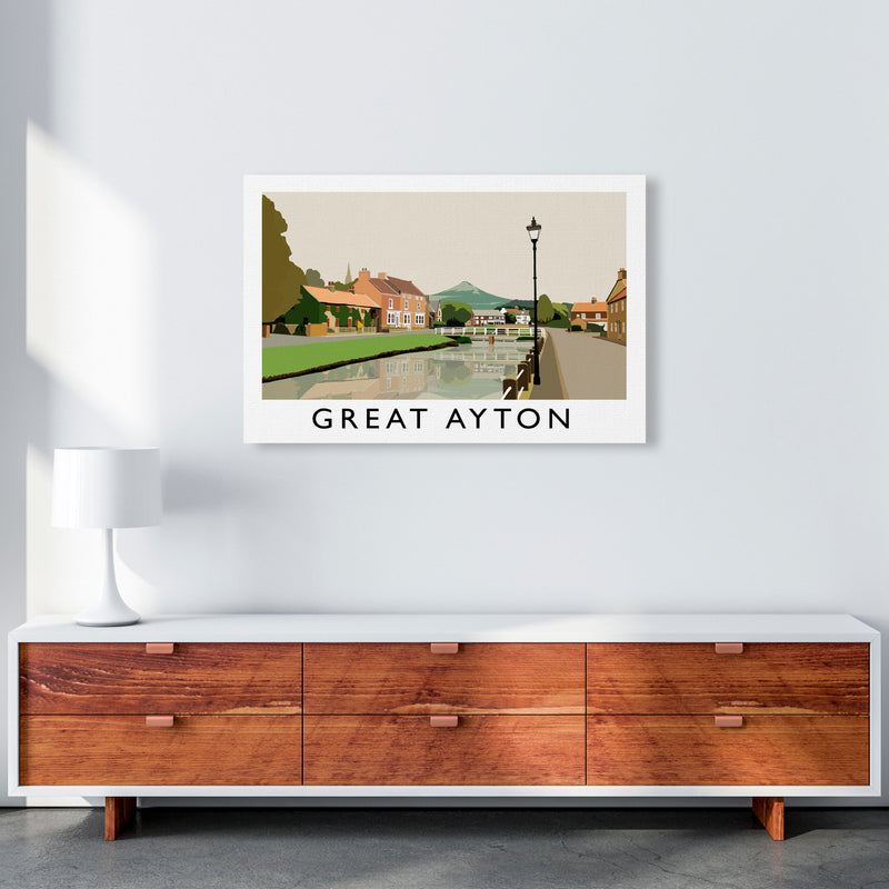 Great Ayton by Richard O'Neill A1 Canvas
