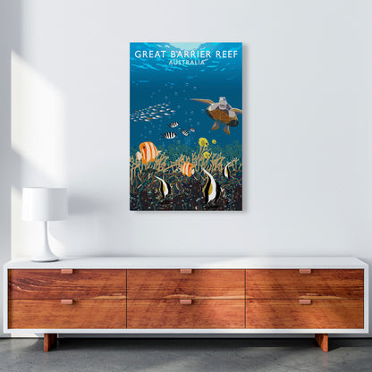 Great Barrier Reef Australia Art Print by Richard O'Neill A1 Canvas
