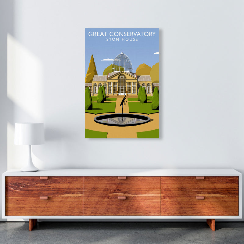 Great Conservatory Syon House Portrait by Richard O'Neill A1 Canvas