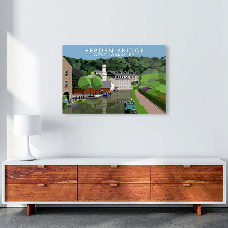 Hebden Bridge West Yorkshire Travel Art Print by Richard O'Neill A1 Canvas