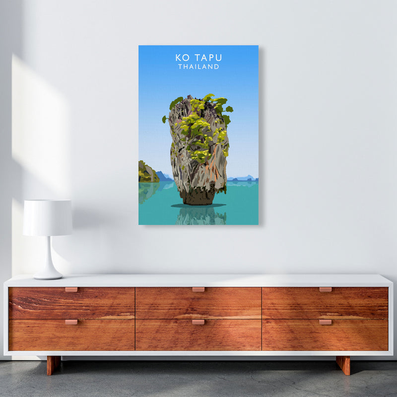 Ko Tapu Thailand Travel Art Print by Richard O'Neill, Framed Wall Art A1 Canvas