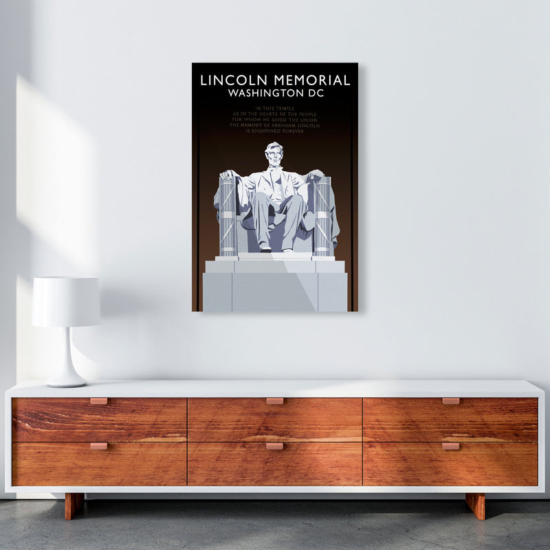 Lincoln Memorial Washington DC Travel Art Print by Richard O'Neill A1 Canvas