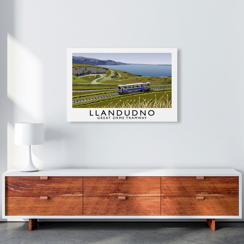 Llandudno Great Orme Tramway Digital Art Print by Richard O'Neill A1 Canvas