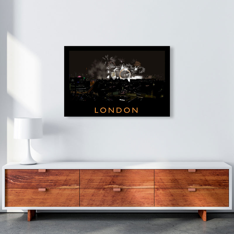 London Travel Art Print by Richard O'Neill, Framed Wall Art A1 Canvas