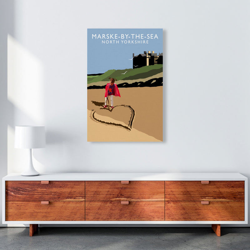 Marske-By-The-Sea North Yorkshire Travel Art Print by Richard O'Neill A1 Canvas