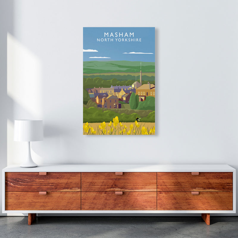 Masham North Yorkshire Framed Digital Art Print by Richard O'Neill A1 Canvas