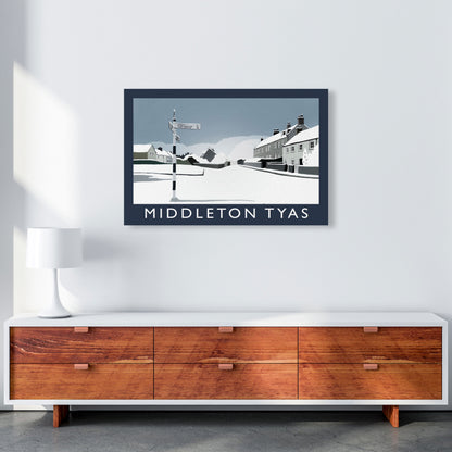 Middleton Tyas Travel Art Print by Richard O'Neill, Framed Wall Art A1 Canvas