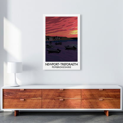 Newport Trefdraeth Pembrokeshire Travel Art Print by Richard O'Neill A1 Canvas