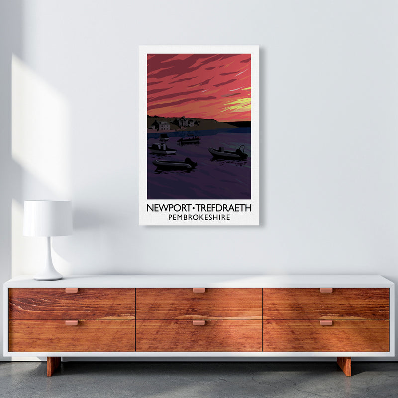 Newport Trefdraeth Pembrokeshire Travel Art Print by Richard O'Neill A1 Canvas