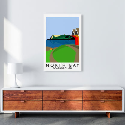 North Bay Scarborough Travel Art Print by Richard O'Neill, Framed Wall Art A1 Canvas