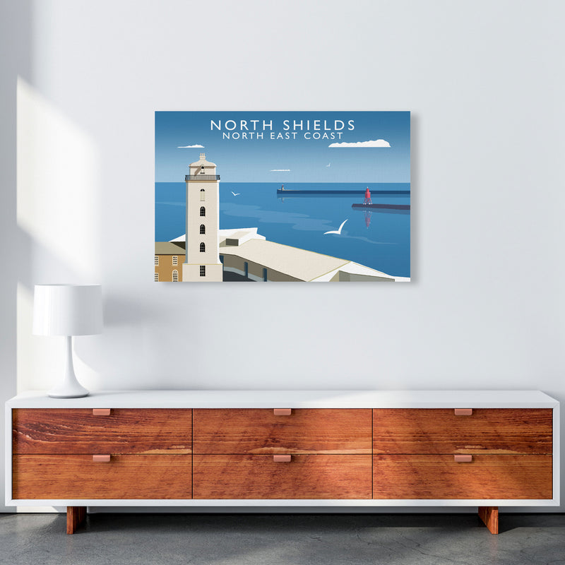 North Shields East Coast Travel Art Print by Richard O'Neill A1 Canvas