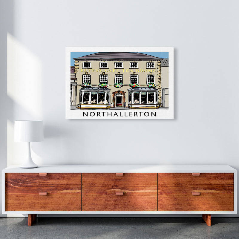 Northallerton Travel Art Print by Richard O'Neill, Framed Wall Art A1 Canvas
