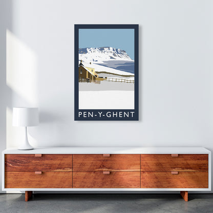 Pen-Y-Ghent Travel Art Print by Richard O'Neill, Framed Wall Art A1 Canvas