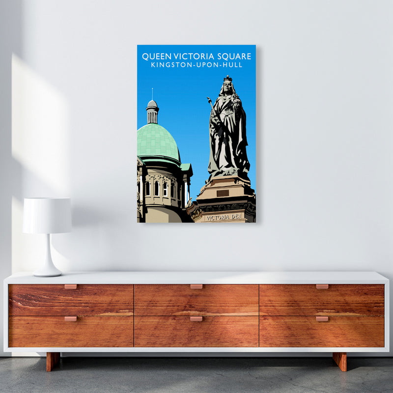 Queen Victoria Square Kingston-Upon-Hull Art Print by Richard O'Neill A1 Canvas
