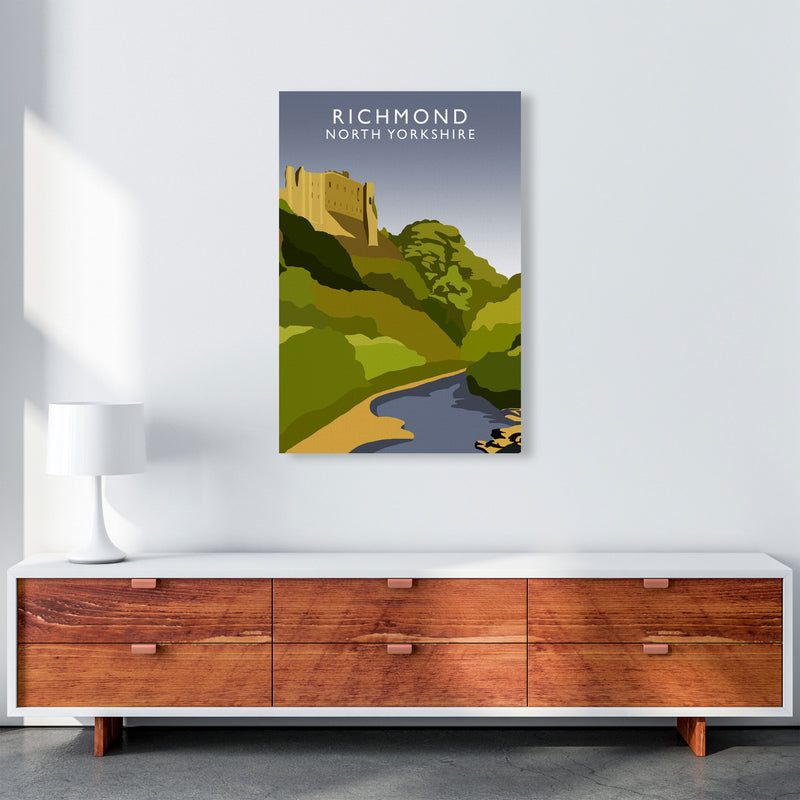 Richmond North Yorkshire Travel Art Print by Richard O'Neill A1 Canvas