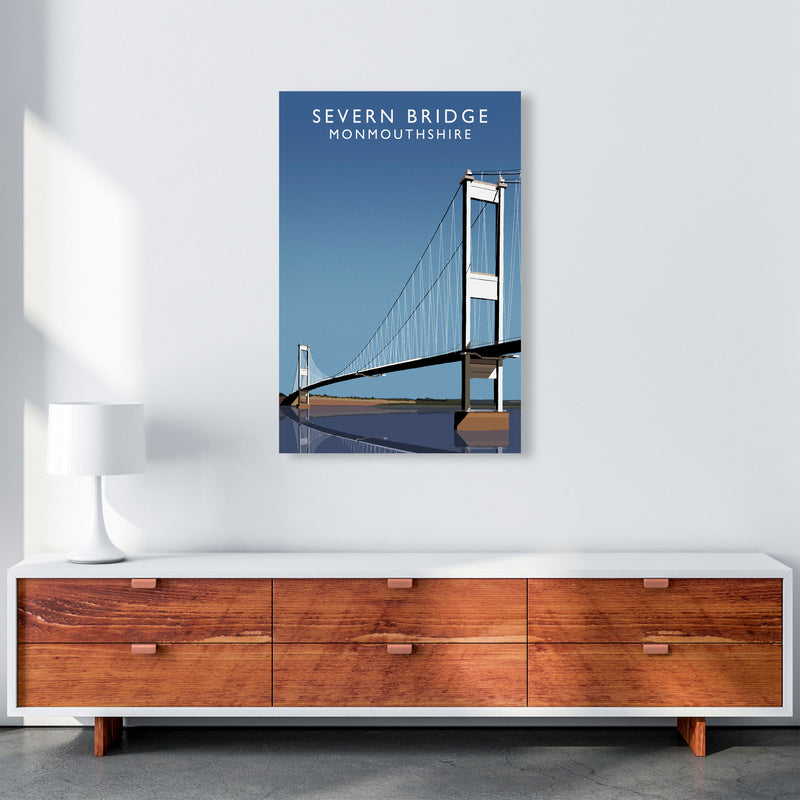 Severn Bridge Monmouthshire Art Print by Richard O'Neill, Framed Wall Art A1 Canvas