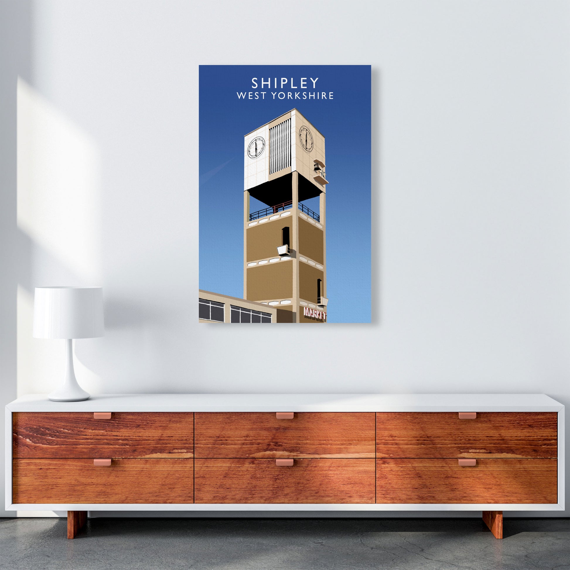 Shipley West Yorkshire Framed Digital Art Print by Richard O'Neill A1 Canvas