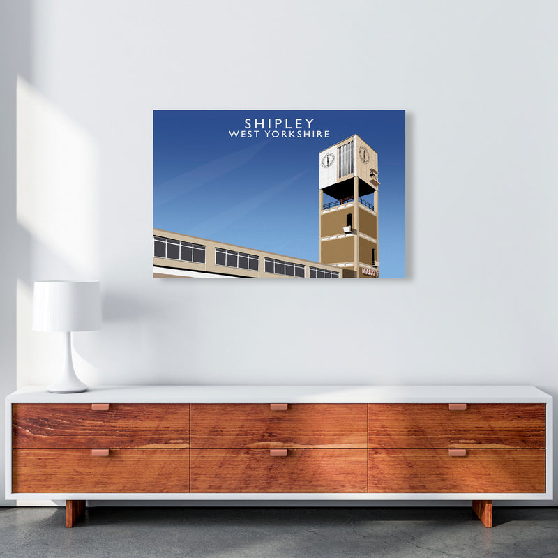 Shipley West Yorkshire Travel Art Print by Richard O'Neill, Framed Wall Art A1 Canvas