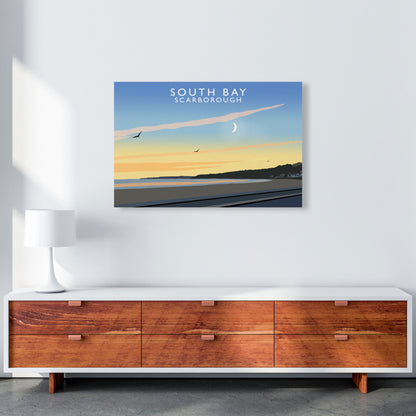 South Bay Scarborough Art Print by Richard O'Neill, Framed Wall Art A1 Canvas
