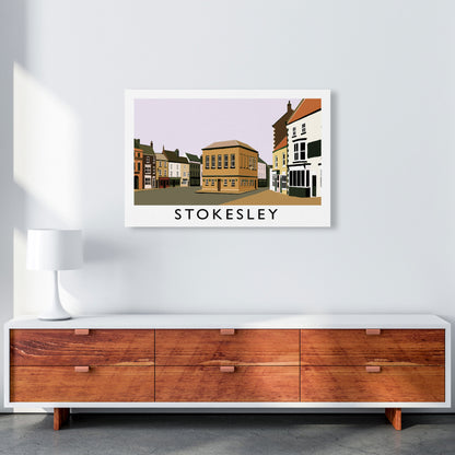 Stokesley Travel Art Print by Richard O'Neill, Framed Wall Art A1 Canvas