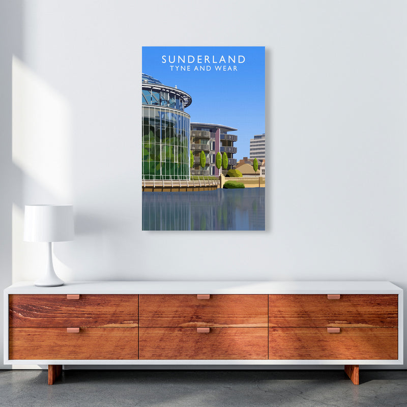 Sunderland Tyne and Wear Art Print by Richard O'Neill, Framed Wall Art A1 Canvas