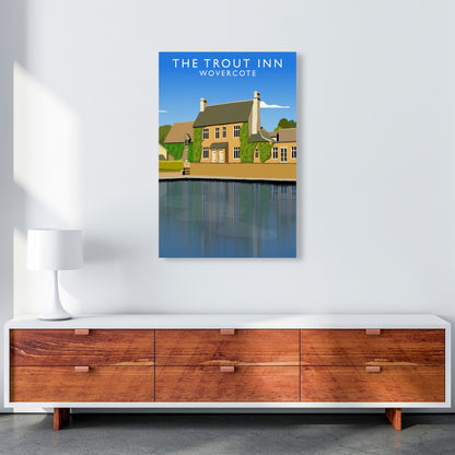 The Trout Inn Wolvercote Travel Art Print by Richard O'Neill A1 Canvas