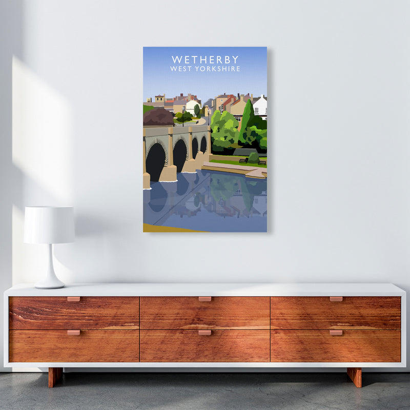 Wetherby West Yorkshire Travel Art Print by Richard O'Neill, Framed Wall Art A1 Canvas