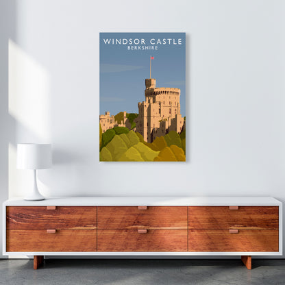 Windsor Castle Berkshire Travel Art Print by Richard O'Neill A1 Canvas