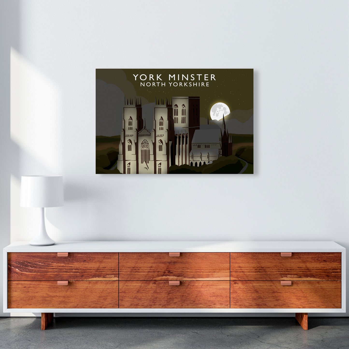 York Minster Framed Digital Art Print by Richard O'Neill A1 Canvas