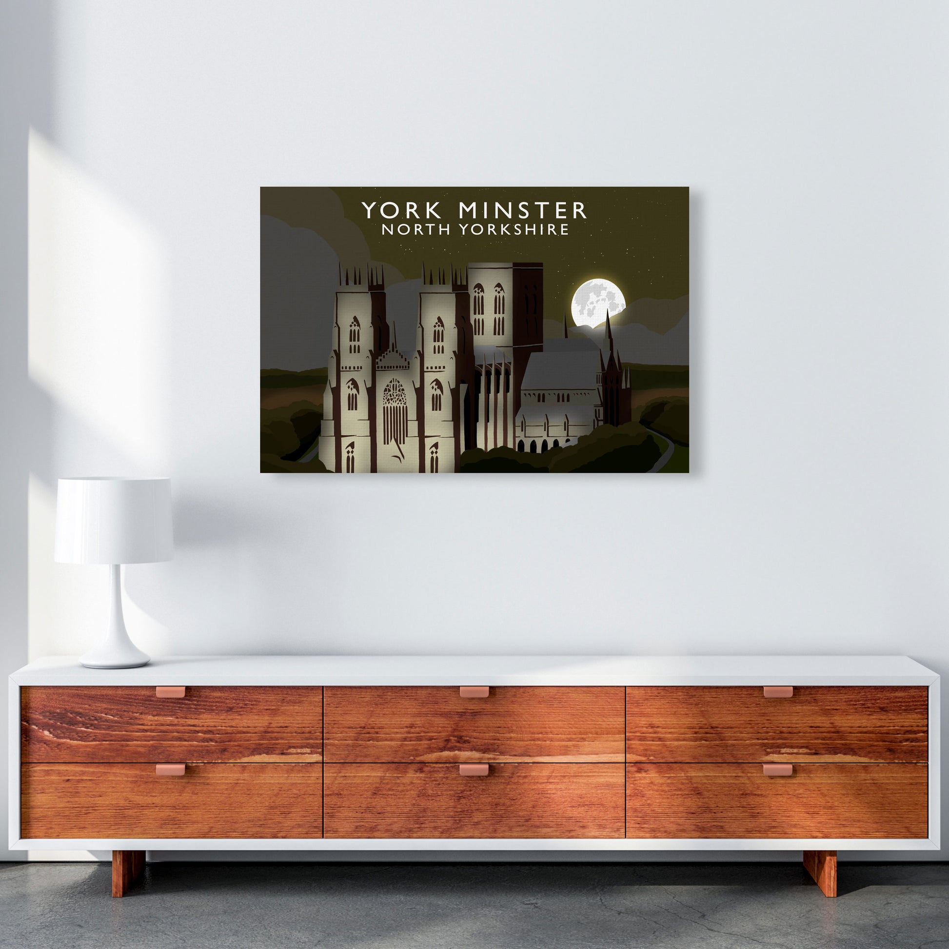 York Minster Framed Digital Art Print by Richard O'Neill A1 Canvas