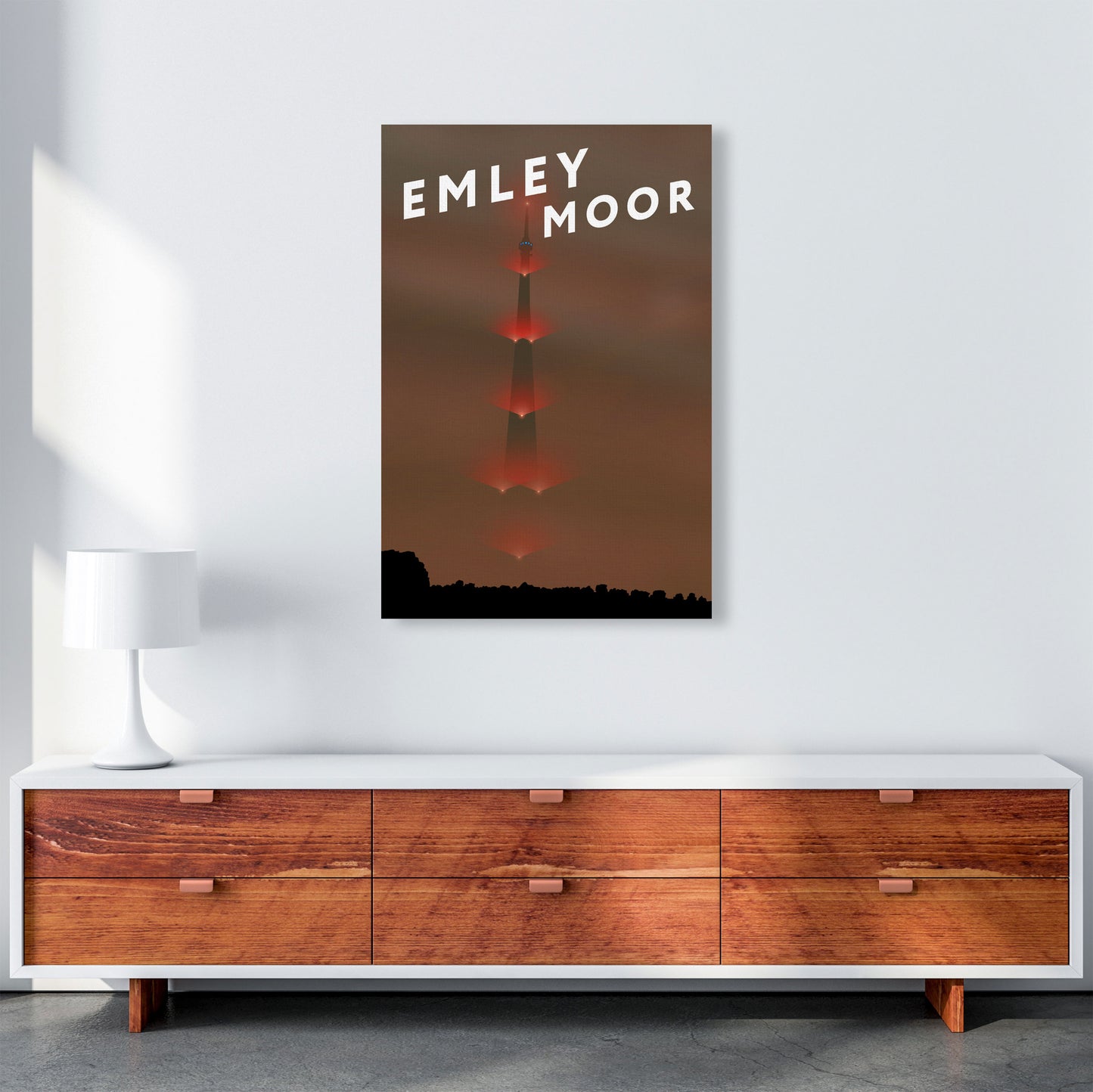 Emley Moor 5 by Richard O'Neill A1 Canvas