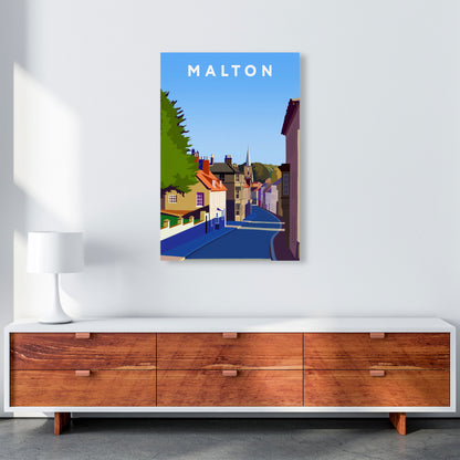 Malton Travel Art Print by Richard O'Neill, Framed Wall Art A1 Canvas