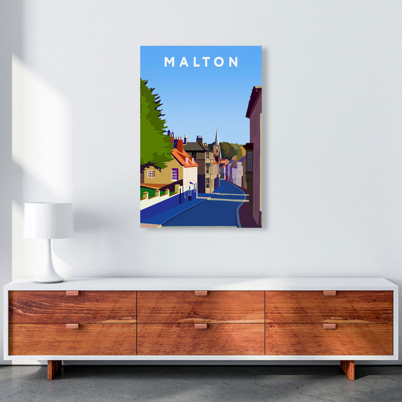 Malton Travel Art Print by Richard O'Neill, Framed Wall Art A1 Canvas