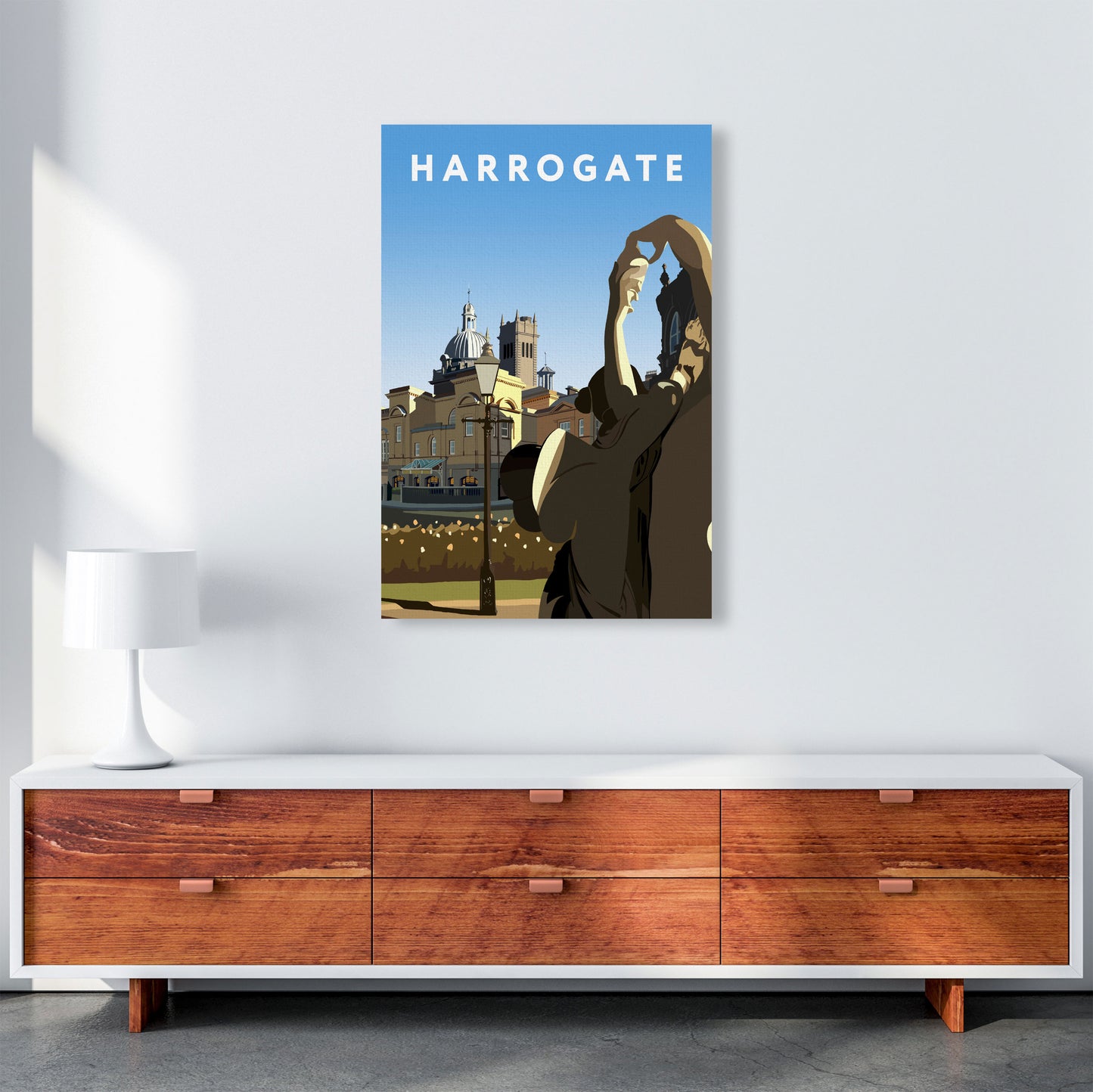 Harrogate Art Print by Richard O'Neill, Framed Wall Art A1 Canvas
