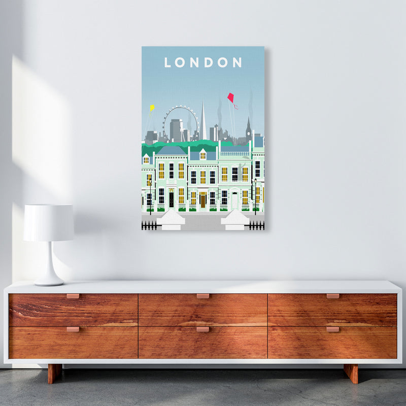 London Cherry Tree Lane Portrait by Richard O'Neill A1 Canvas