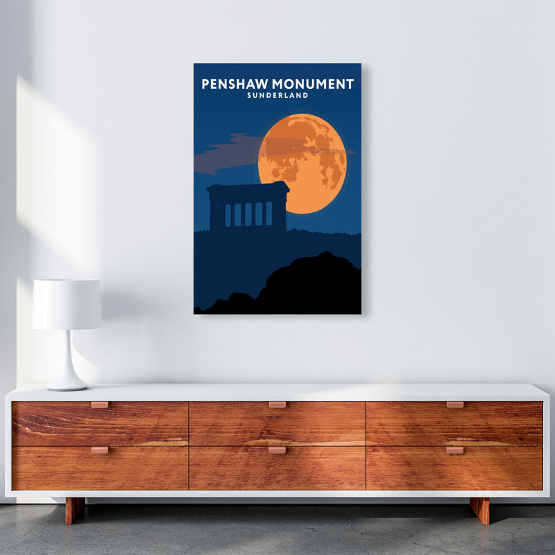 Penshaw Monument Night Portrait by Richard O'Neill A1 Canvas