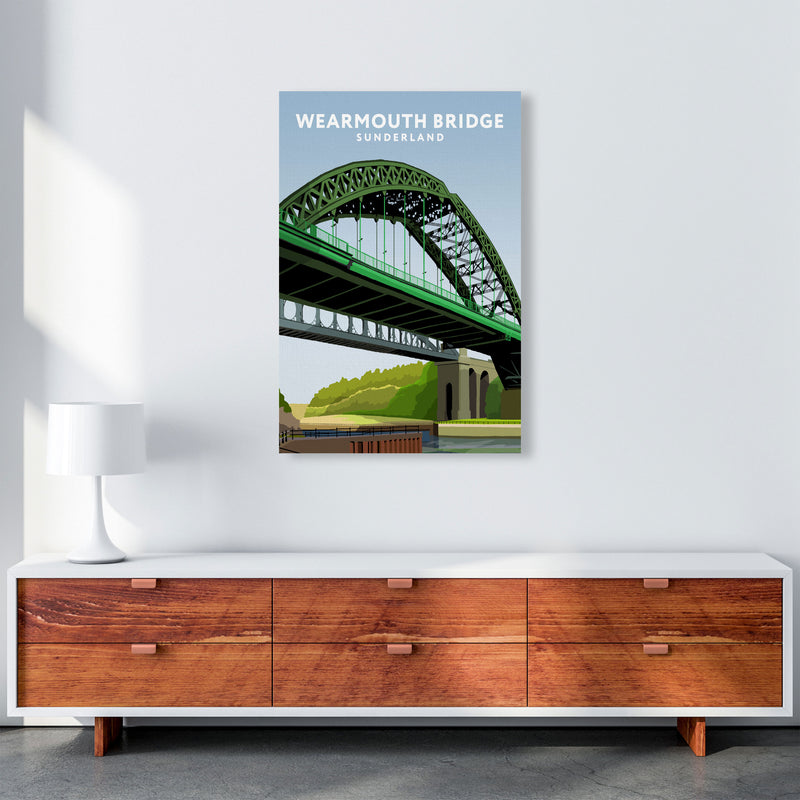Wearmouth Bridge Portrait by Richard O'Neill A1 Canvas