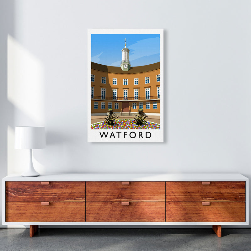 Watford portrait by Richard O'Neill A1 Canvas