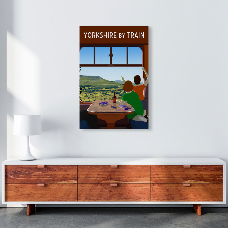 Yorkshire by Train 1 portrait by Richard O'Neill A1 Canvas