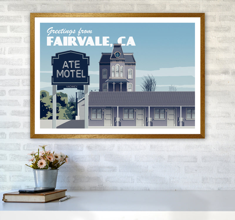 Bates Motel Day Art Print by Richard O'Neill A1 Print Only