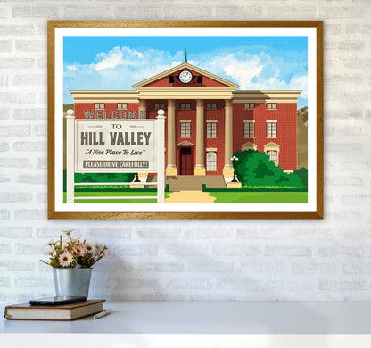 Hill Valley 1955 Revised Art Print by Richard O'Neill A1 Print Only