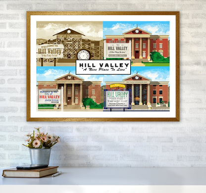 Hill Valley - A Nice Place To Live Art Print by Richard O'Neill A1 Print Only