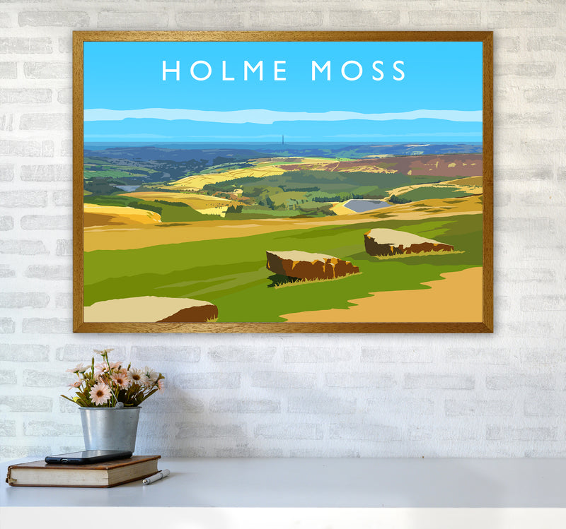Holme Moss Travel Art Print by Richard O'Neill A1 Print Only