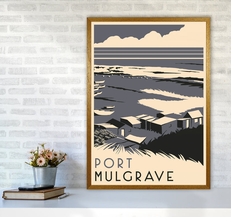 Port Mulgrave portrait Travel Art Print by Richard O'Neill A1 Print Only