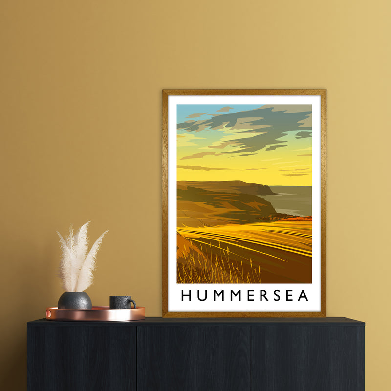 Hummersea Portrait Travel Art Print by Richard O'Neill A1 Print Only