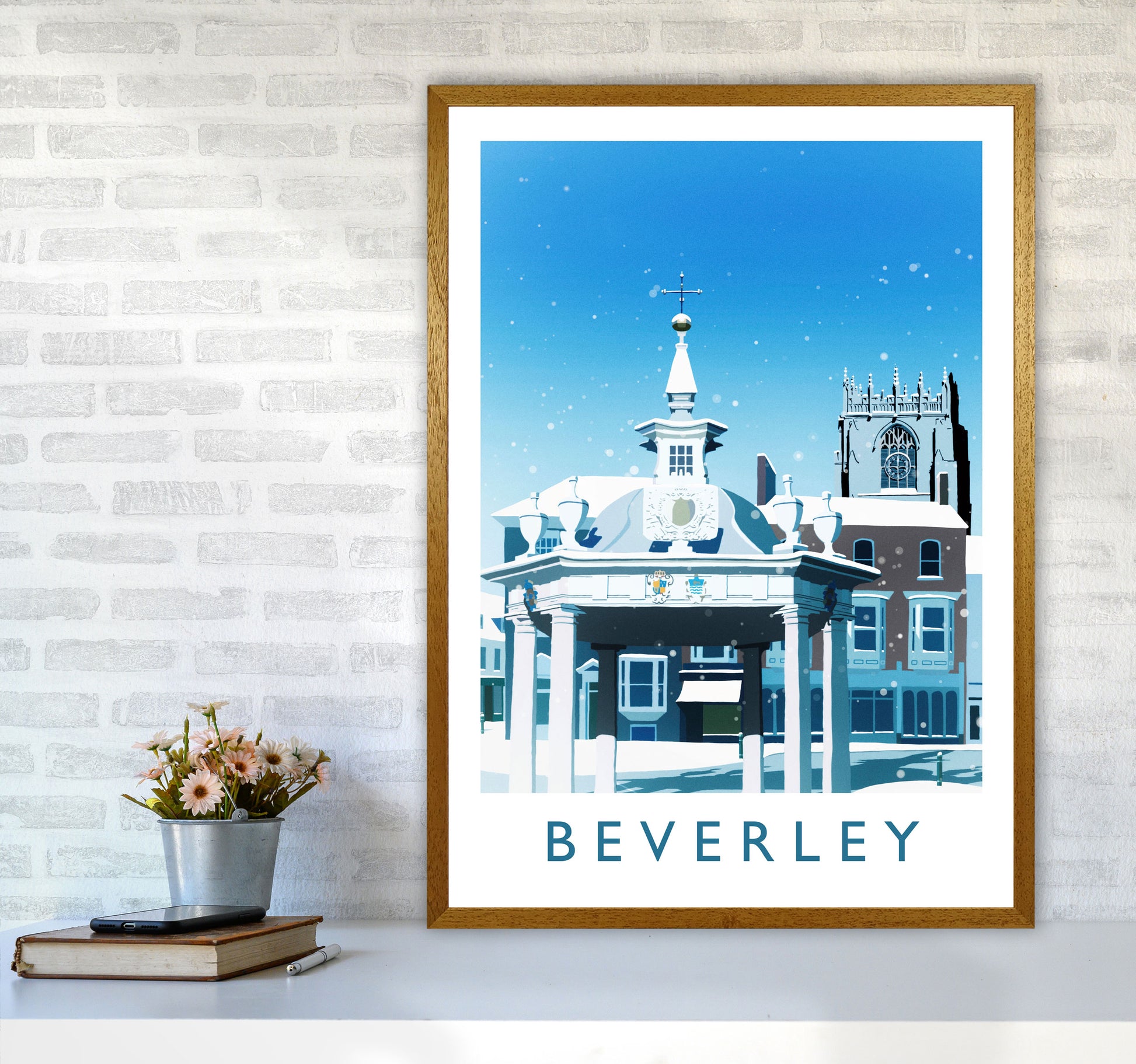 Beverley (Snow) 2 portrait Travel Art Print by Richard O'Neill A1 Print Only