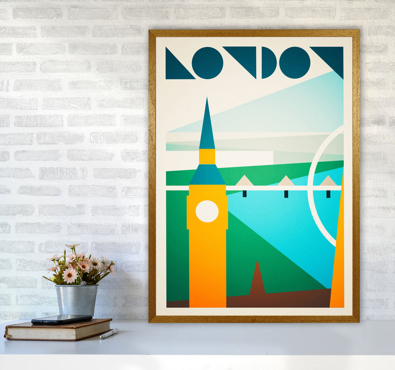London 5 Travel Art Print by Richard O'Neill A1 Print Only